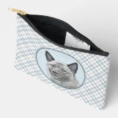 Norwegische Elkhound Malerei Niedliche Original Hu Zubehörtasche (Offen)