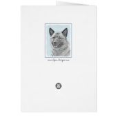 Norwegische Elkhound-Malerei - Original Hundeschic (Hinten)