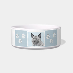 Norwegische Elkhound-Malerei - Original Hundeschic Napf