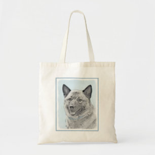 Norwegische Elkhound-Malerei - Original Hundeschic Tragetasche