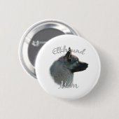 Norwegische Elkhound-Mama 2 Button (Vorne & Hinten)