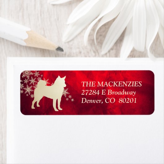 Norwegische Elkhound-Rücksendeadresse Red Gold Win (Insitu)