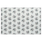 Norwegische Elkhound und Dorfmalerei Stoff (Fat Quarter (45,7 x 55,9 cm))