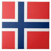 Norwegische Fahne Fliese (Vorderseite)