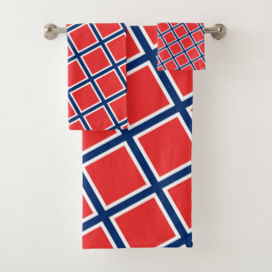 Norwegische Fahne/Norwegen - Reisen, Urlaub/Sport Badhandtuch Set