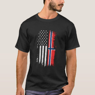 Norwegische Fahne Prix Norwegen USA T-Shirt