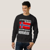 Norwegische Fahne Sweatshirt (Vorne ganz)