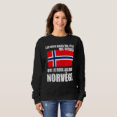 Norwegische Fahne Sweatshirt (Vorne ganz)