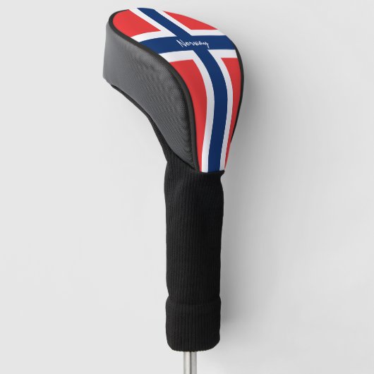Norwegische Fahne und Golf Norwegen - Sportvereine Golf Headcover (angewinkelt)
