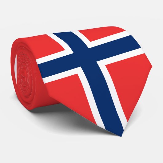 Norwegische Fahne und Norwegen, Reisen/Sport Krawatte (Gerollt)