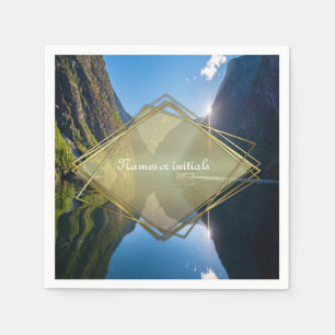 Norwegische Feierlichkeiten Serviette