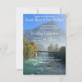 Norwegische Feiern RSVP Karte