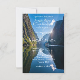 Norwegische Feiern RSVP Karte