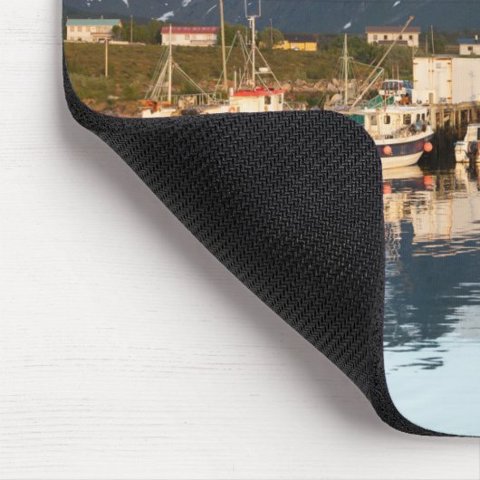Norwegische Fischerboote Mousepad (Ecke)