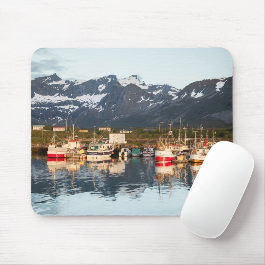 Norwegische Fischerboote Mousepad (Mit Mouse)