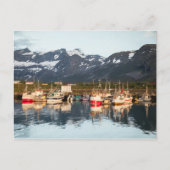 Norwegische Fischerboote Postkarte (Vorderseite)
