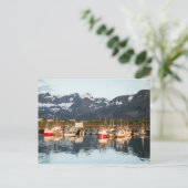 Norwegische Fischerboote Postkarte (Stehend Vorderseite)