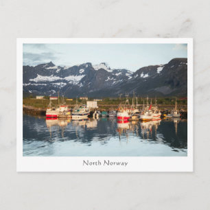 Norwegische Fischerboote Postkarte