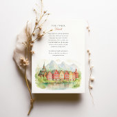 Norwegische Fjord-Hochzeit Einladung