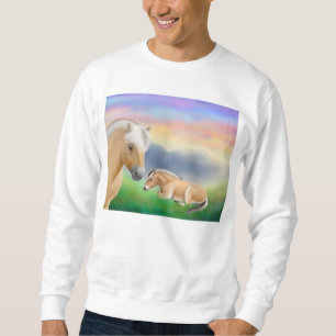 Norwegische Fjord-Pferde am Erholungs-Sweatshirt Sweatshirt
