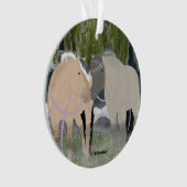 Norwegische Fjord-Pferde Ornament (Vorderseite)