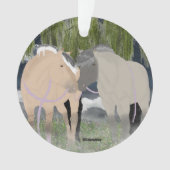 Norwegische Fjord-Pferde Ornament (Vorderseite)