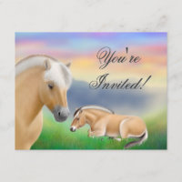 Norwegische Fjord-Pferdeeinladung