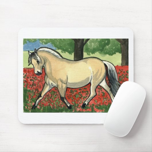 Norwegische Fjord PFERDEkunst Mousepad (Mit Mouse)