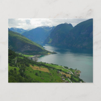 Norwegische Fjord Postkarte