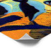 Norwegische Fjorde, das Land der Mitternachtssonne Poster (Ecke)