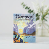 Norwegische Fjorde, das Land der Mitternachtssonne Postkarte (Stehend Vorderseite)