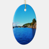 Norwegische Fjorde Keramikornament (Rechts)