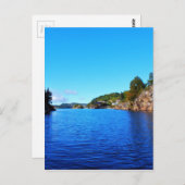 Norwegische Fjorde Postkarte (Vorne/Hinten)