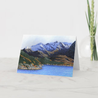 Norwegische Fjorde und Berge Karte