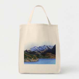 Norwegische Fjorde und Berge Tragetasche