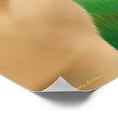 Norwegische Fjordpferde bei Morgendämmerung Poster (Ecke)