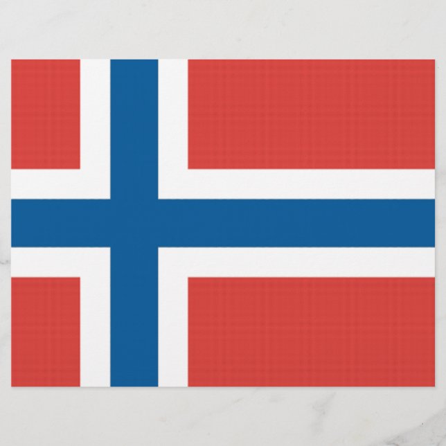 Norwegische Flagge (Vorderseite)