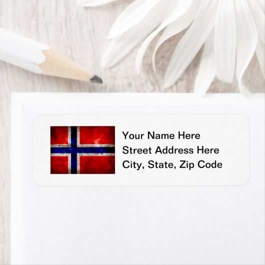 Norwegische Flagge (Insitu)