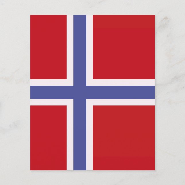 Norwegische Flagge (Vorderseite)