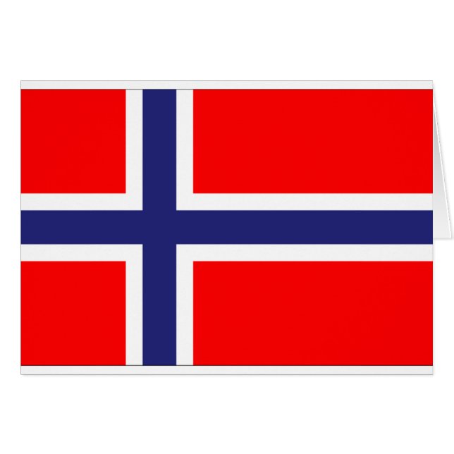 Norwegische Flagge (Vorderseite (Horizontal))
