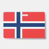 Norwegische Flagge Ausweis (Rückseite)