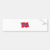 Norwegische Flagge Autoaufkleber (Vorne)