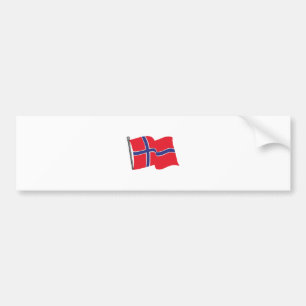 Norwegische Flagge Autoaufkleber