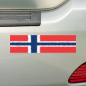 Norwegische Flagge Autoaufkleber (Auf Auto)