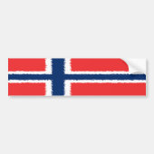 Norwegische Flagge Autoaufkleber (Vorne)