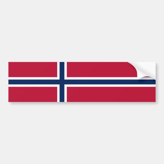 Norwegische Flagge Autoaufkleber (Vorne)