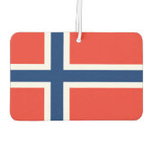 Norwegische Flagge Autolufterfrischer (Rückseite)