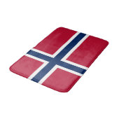 Norwegische Flagge Badematte (Schrägansicht)