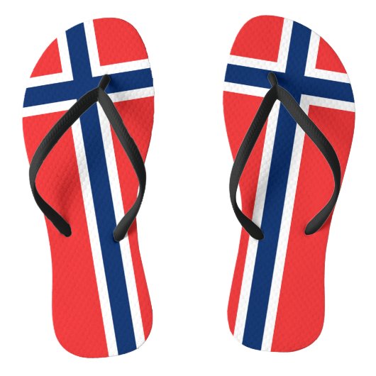 Norwegische Flagge Badesandalen (Fußbett)