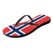 Norwegische Flagge Badesandalen (Schrägansicht)